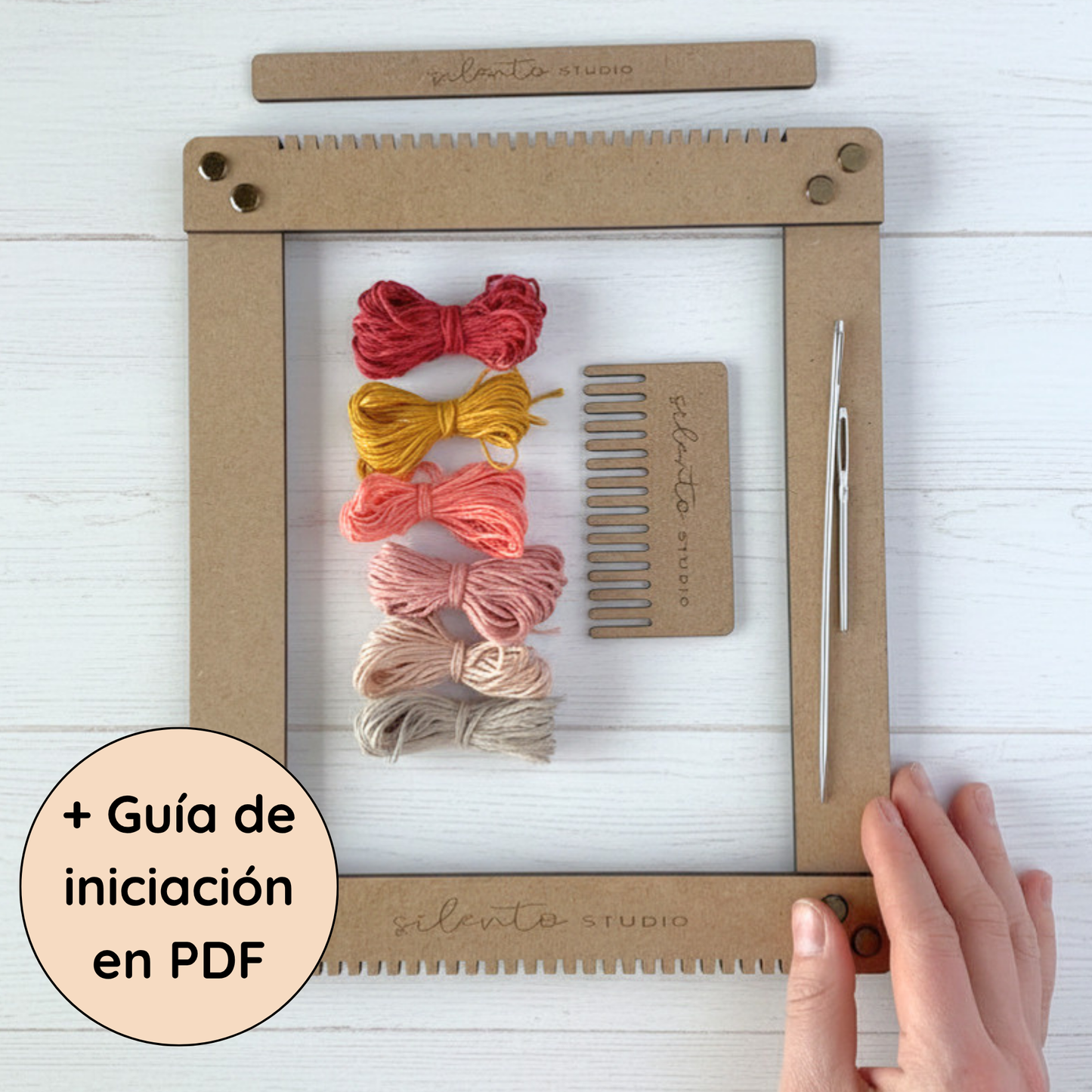 Kit de métier à tisser pour pièces de taille moyenne