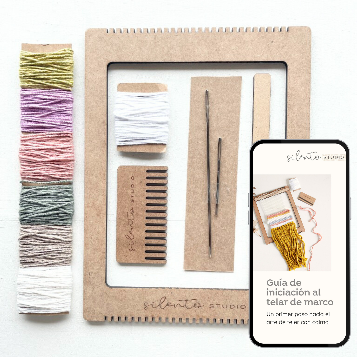 Kit de telar para piezas medianas