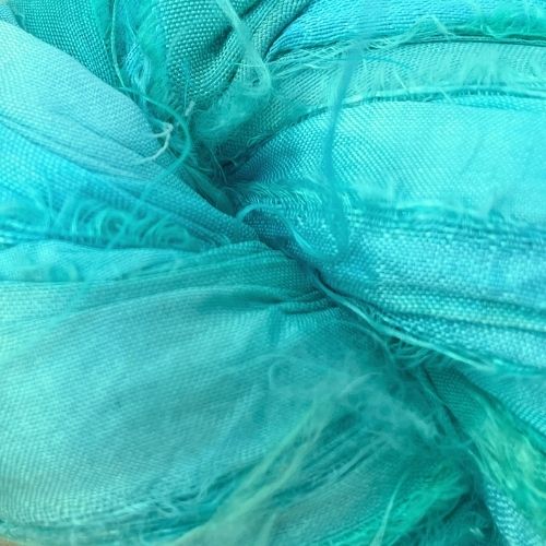Cinta de seda sari reciclada - madeja de 100gr