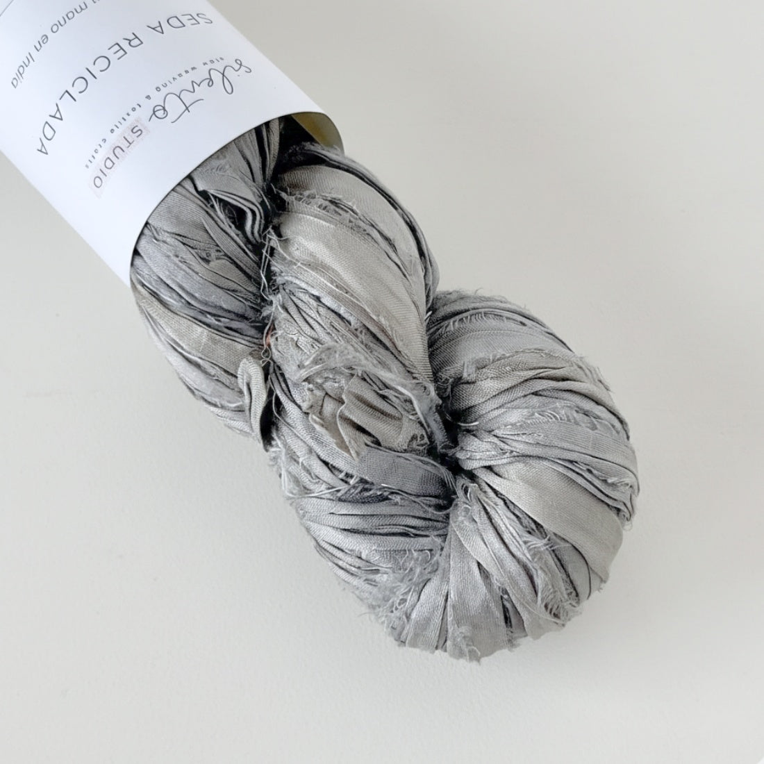 Recycled sari silk ribbon - 100g skein