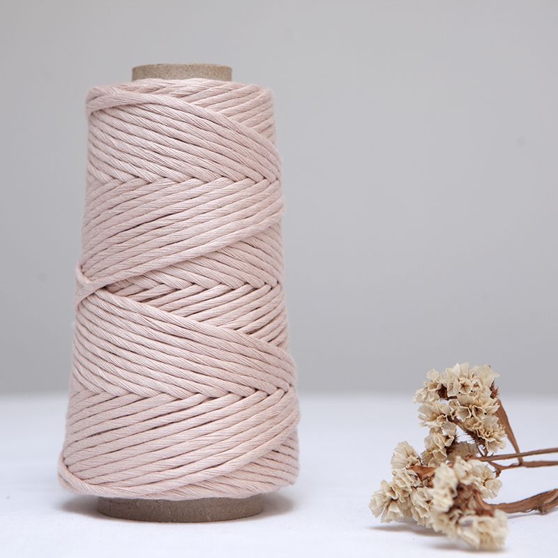 Algodón peinado de 3mm - Rosa nude