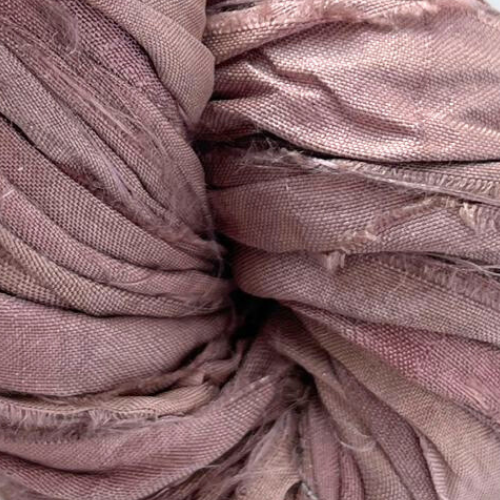 Recycled sari silk ribbon - 100g skein
