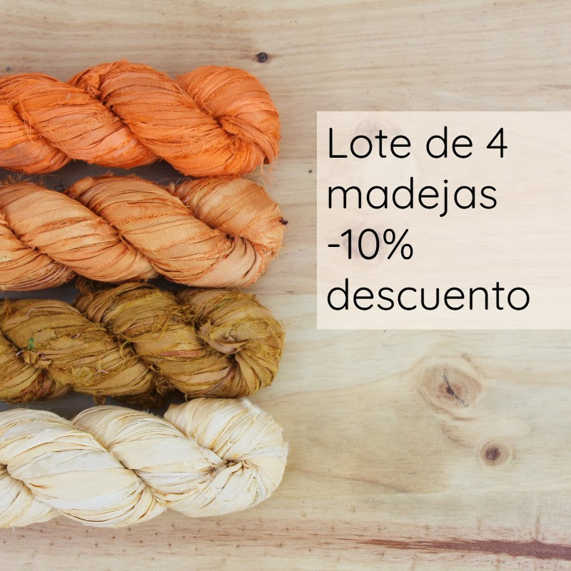 LOTE DE 4 MADEJAS - 10% descuento