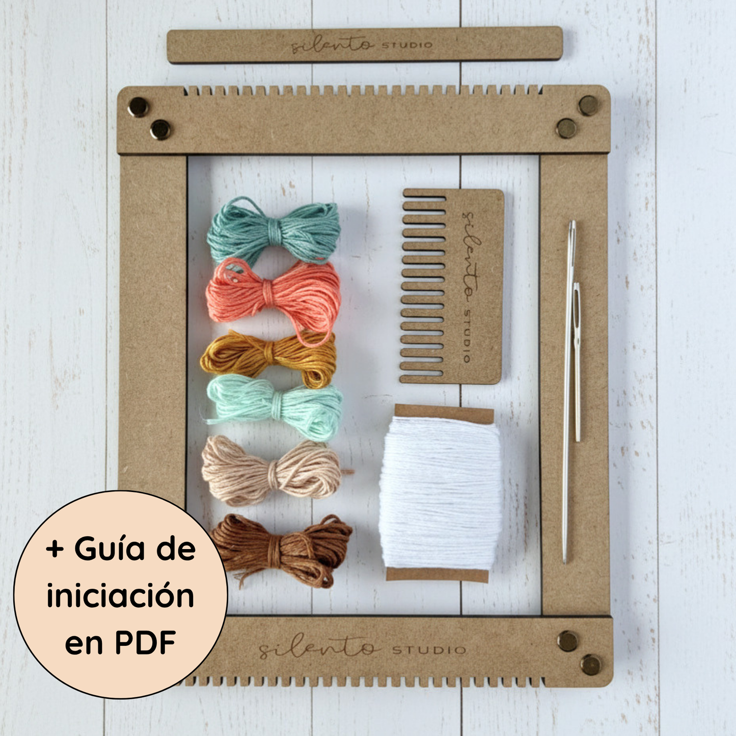Kit de métier à tisser pour pièces de taille moyenne