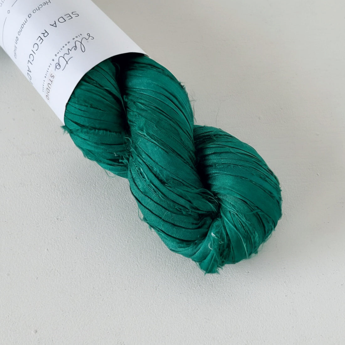Recycled sari silk ribbon - 100g skein