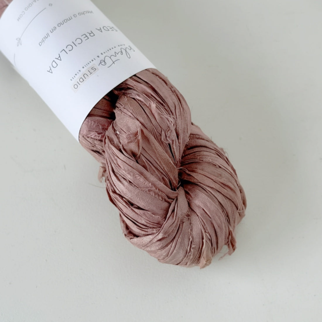 Recycled sari silk ribbon - 100g skein