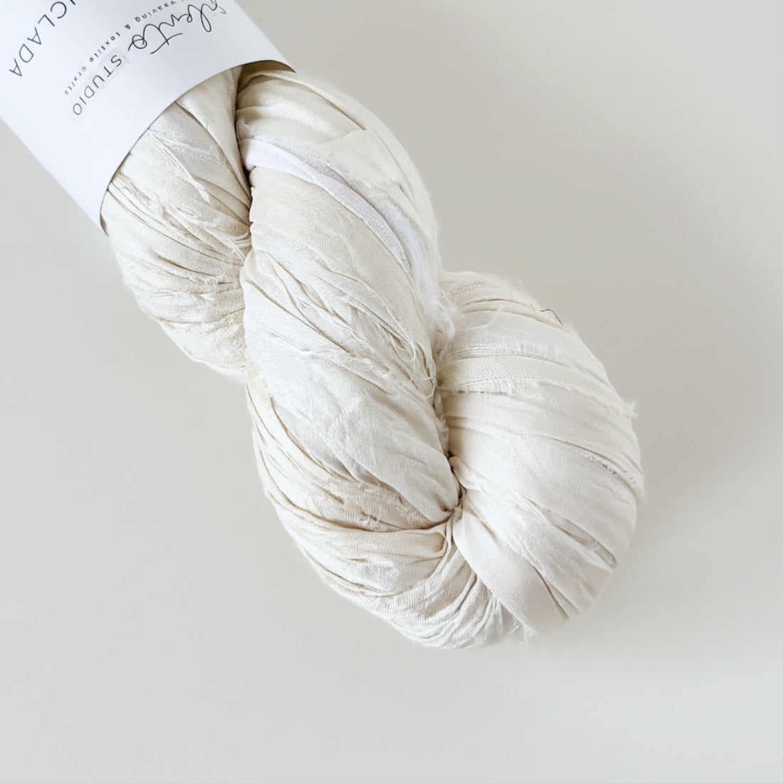 Recycled sari silk ribbon - 100g skein