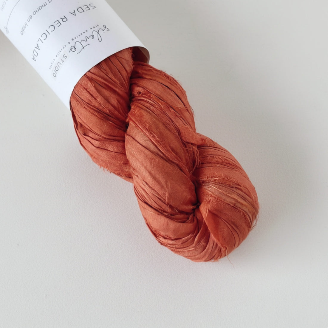 Recycled sari silk ribbon - 100g skein
