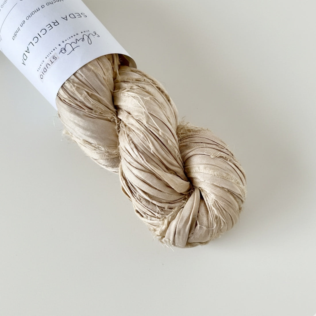 Recycled sari silk ribbon - 100g skein