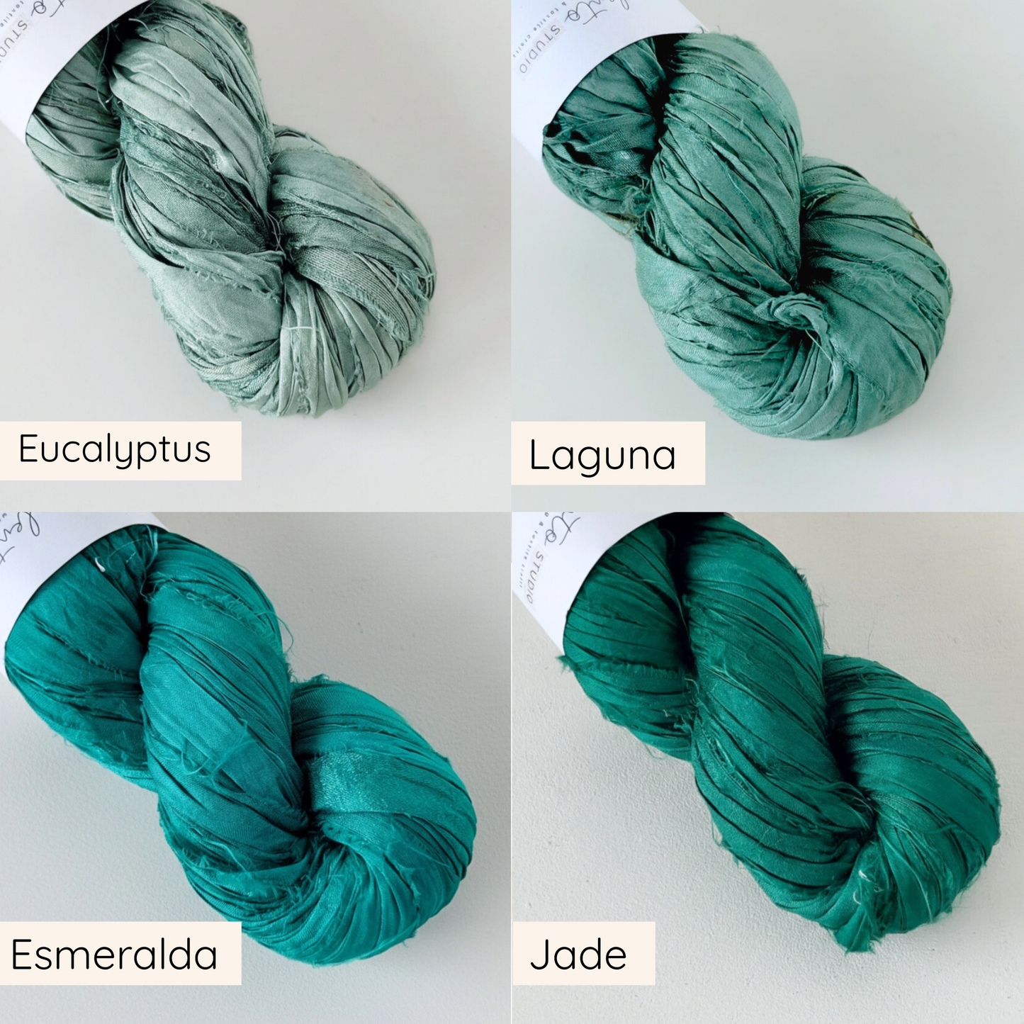 Ruban de soie recyclée au mètre