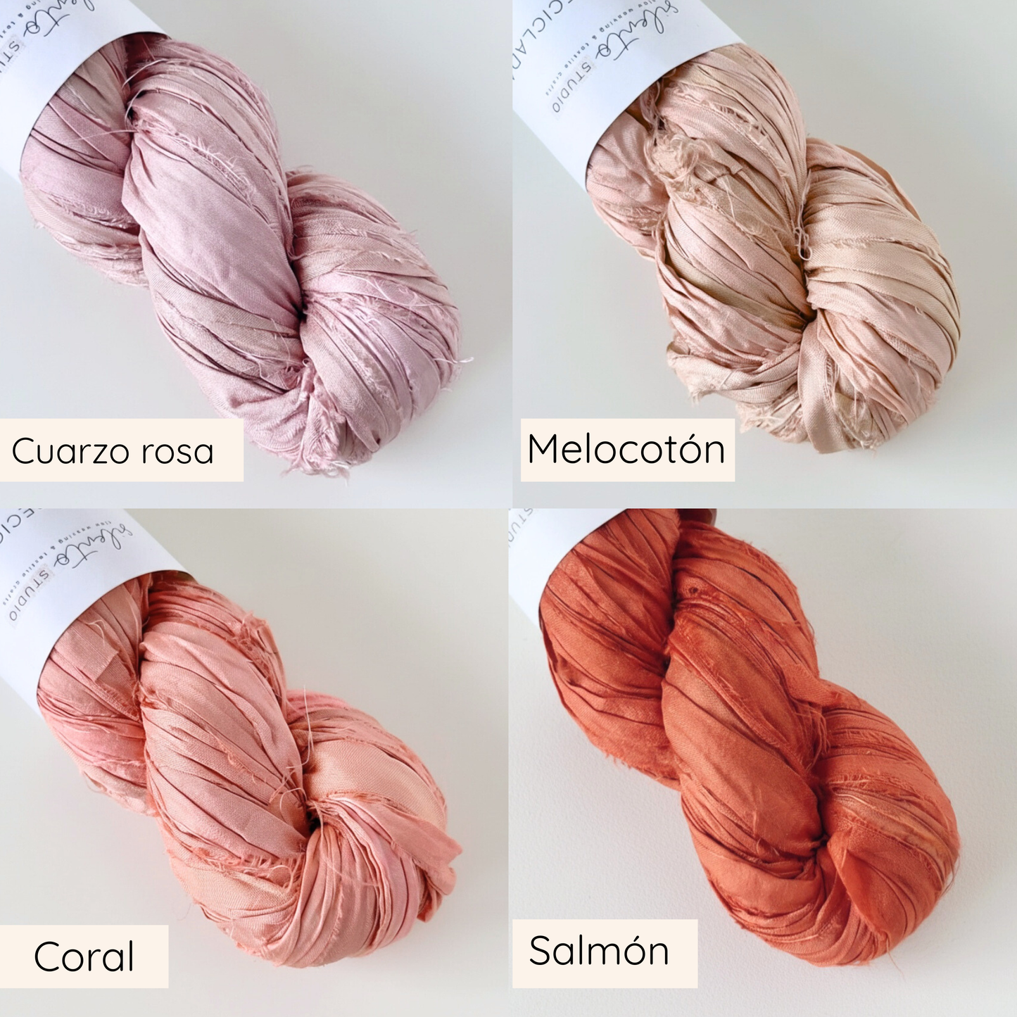 Ruban de soie recyclée au mètre