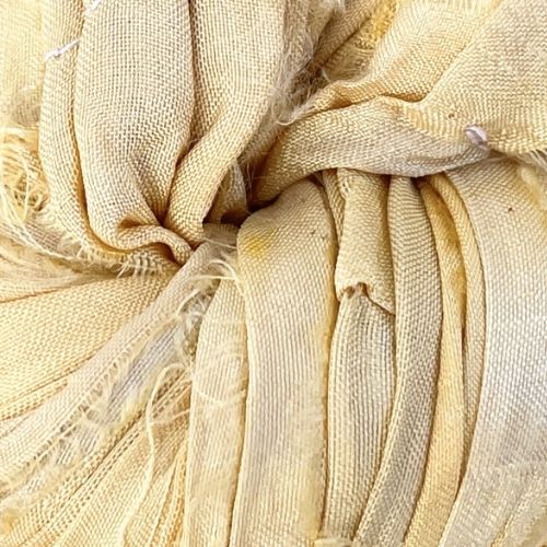 Cinta de seda sari reciclada - madeja de 100gr