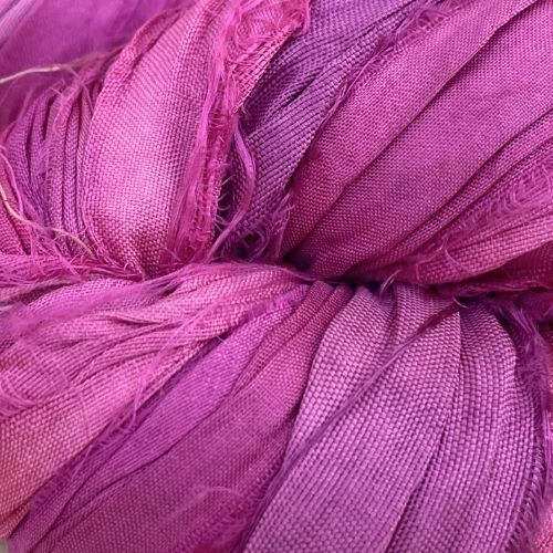 Cinta de seda sari reciclada - madeja de 100gr