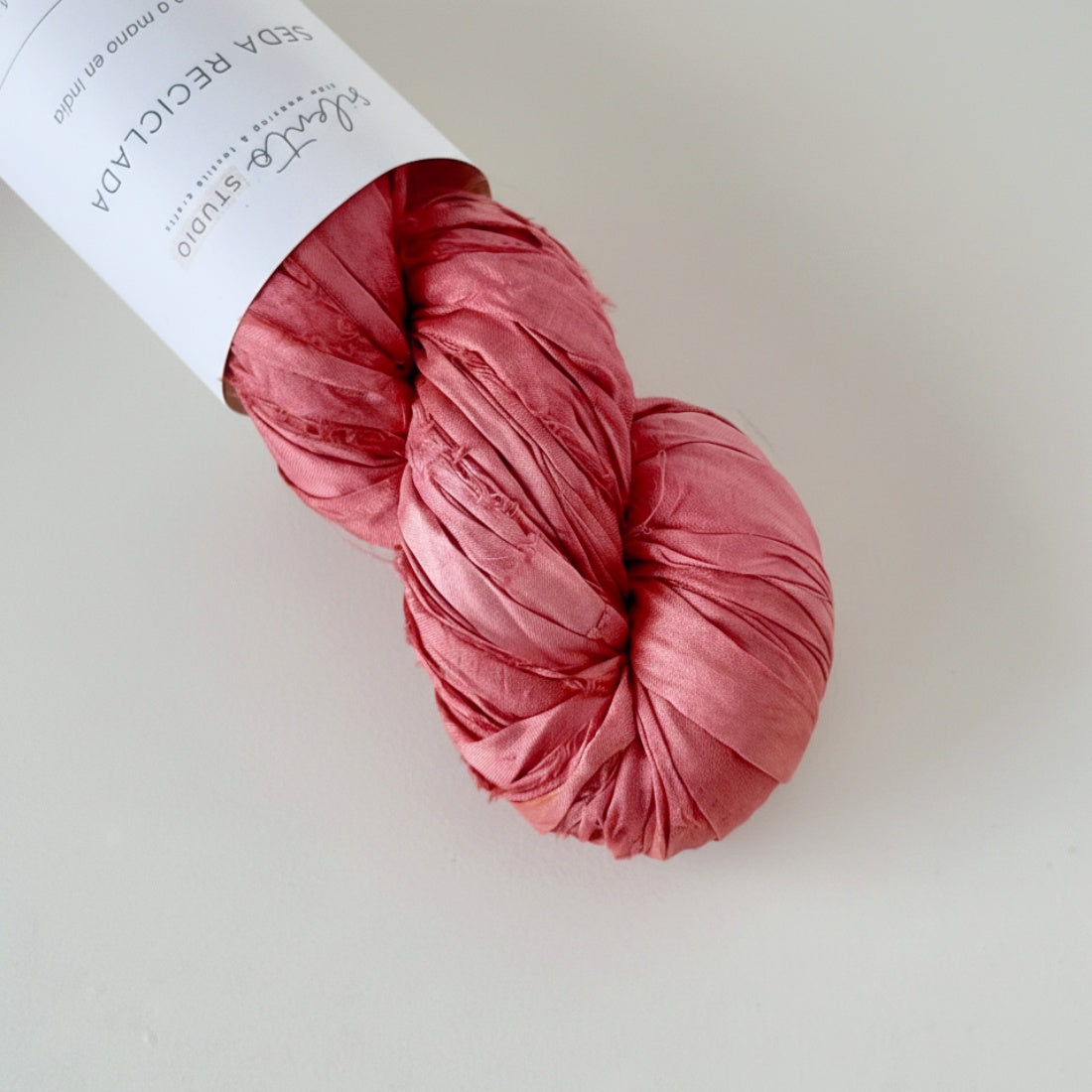 Recycled sari silk ribbon - 100g skein