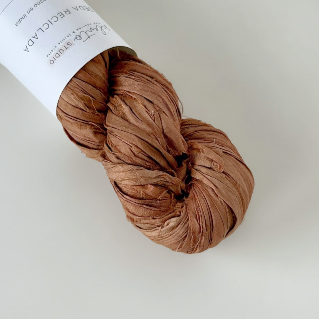 Recycled sari silk ribbon - 100g skein