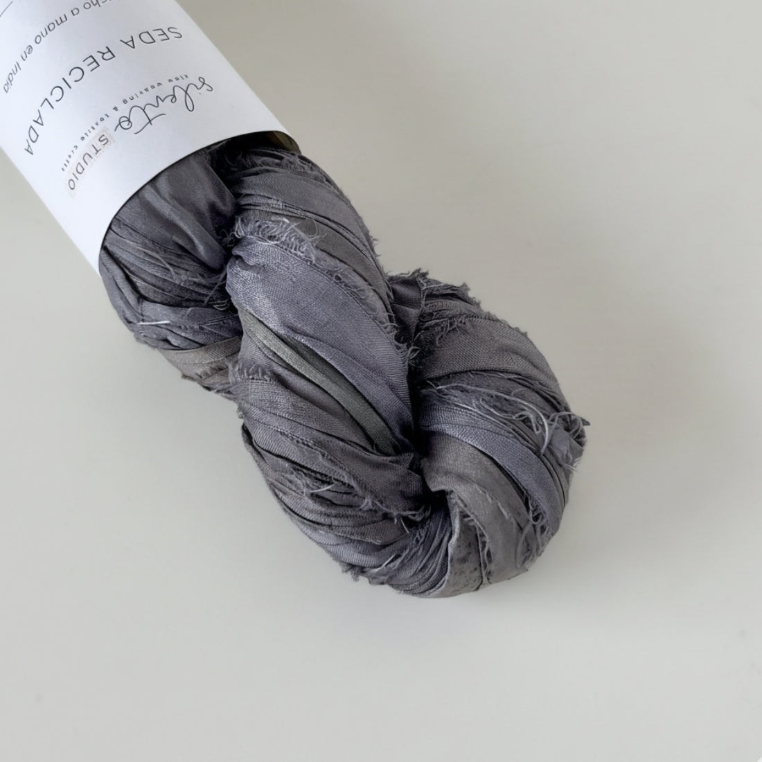 Recycled sari silk ribbon - 100g skein