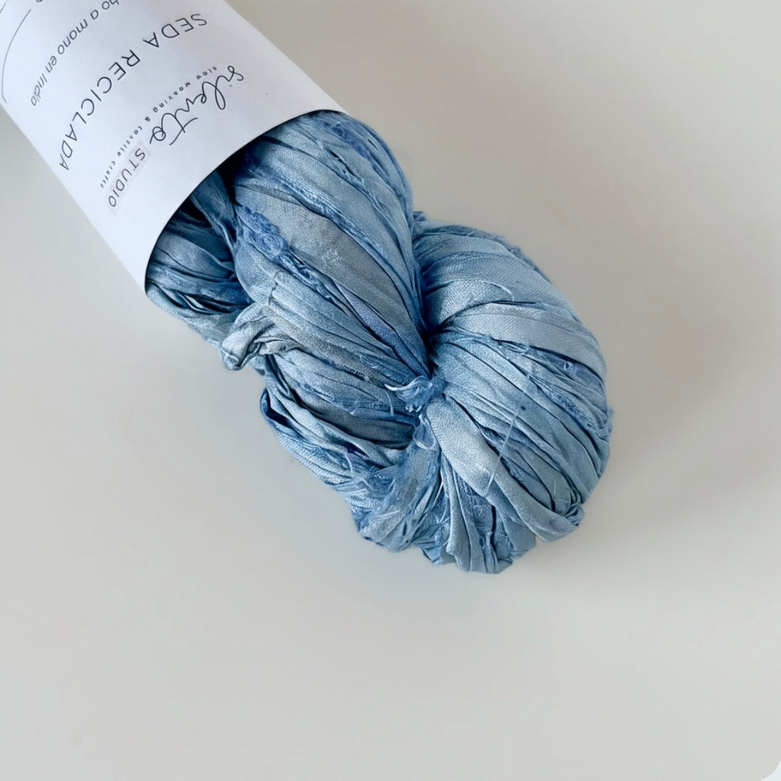 Recycled sari silk ribbon - 100g skein