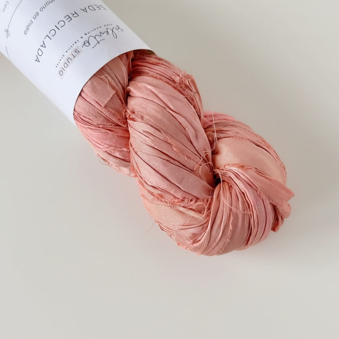Recycled sari silk ribbon - 100g skein