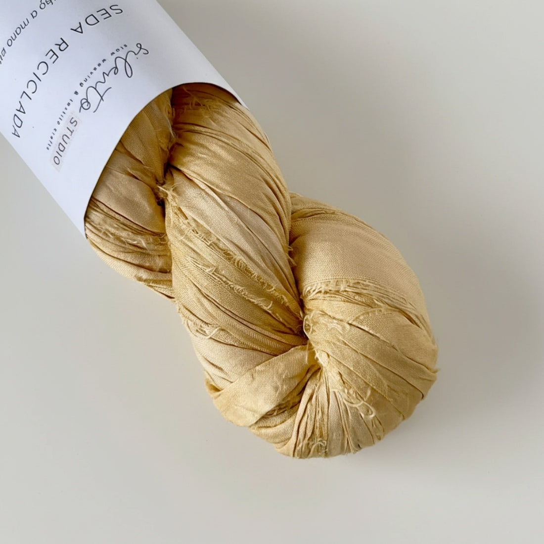 Recycled sari silk ribbon - 100g skein