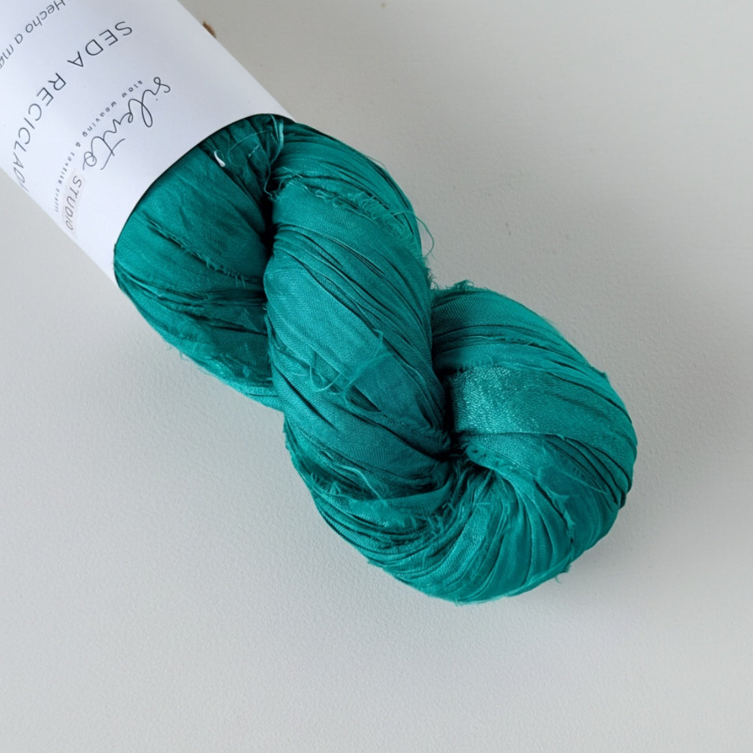 Recycled sari silk ribbon - 100g skein