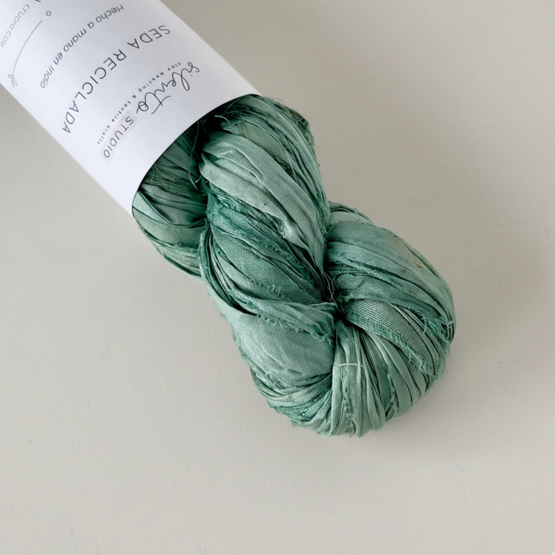 Recycled sari silk ribbon - 100g skein