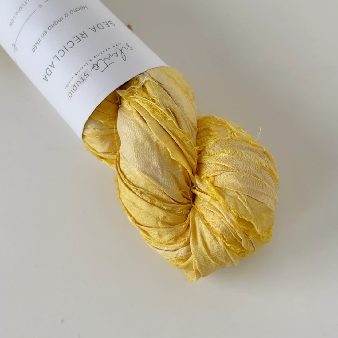 Recycled sari silk ribbon - 100g skein