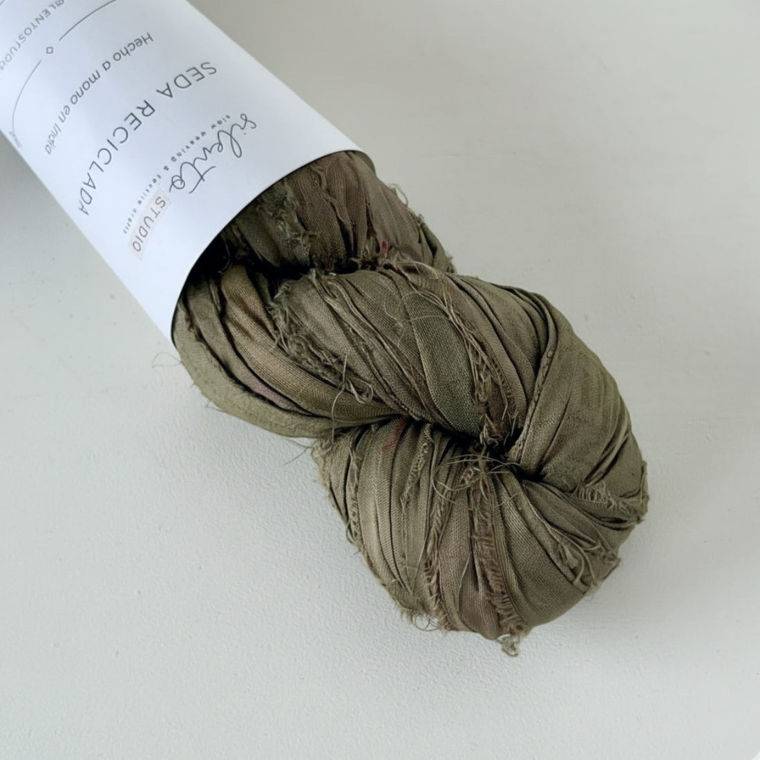 Recycled sari silk ribbon - 100g skein