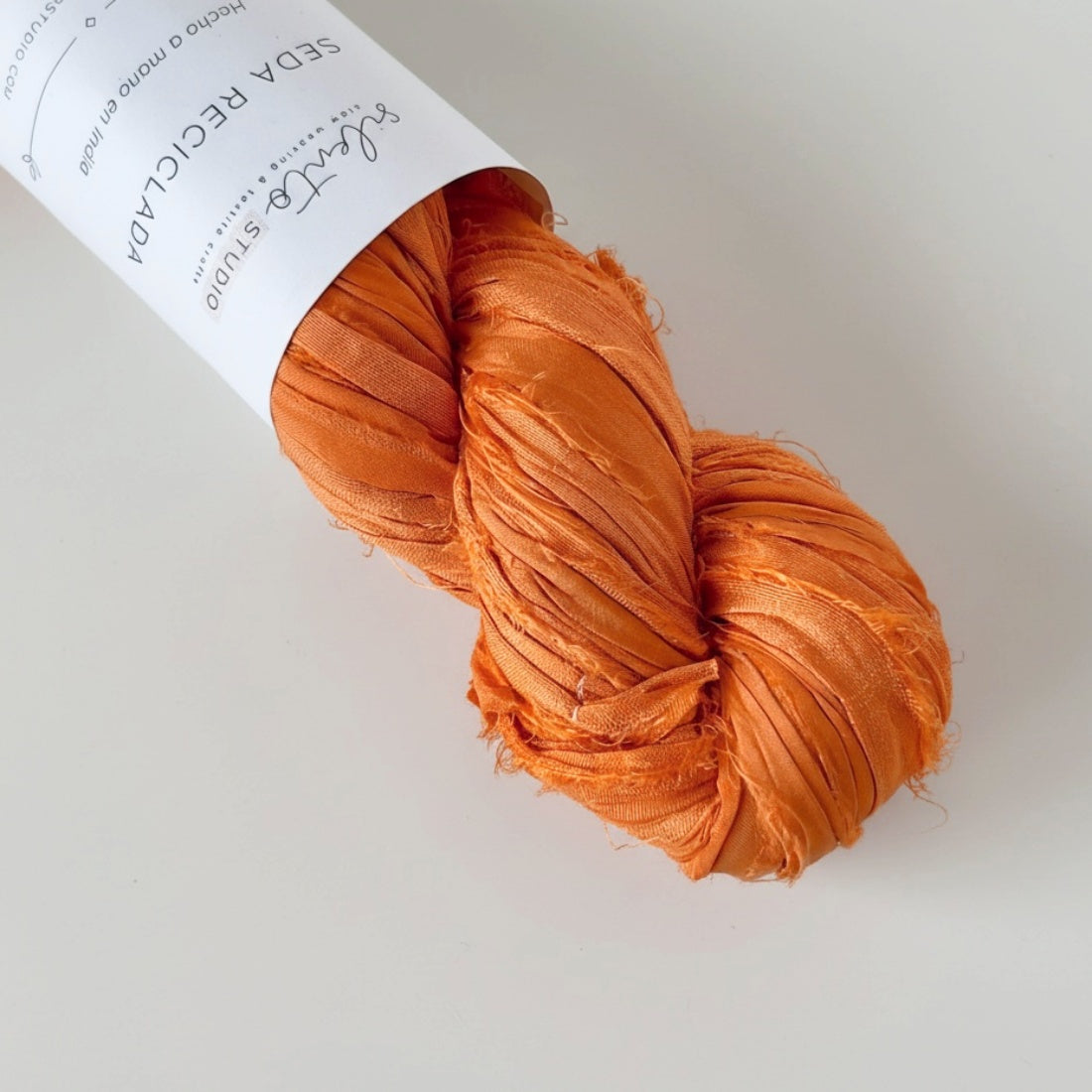 Recycled sari silk ribbon - 100g skein