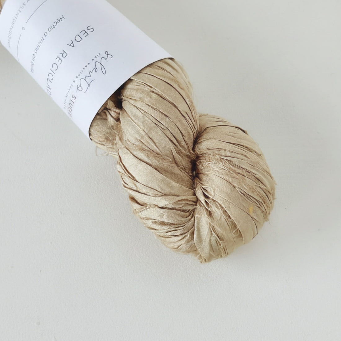 Recycled sari silk ribbon - 100g skein