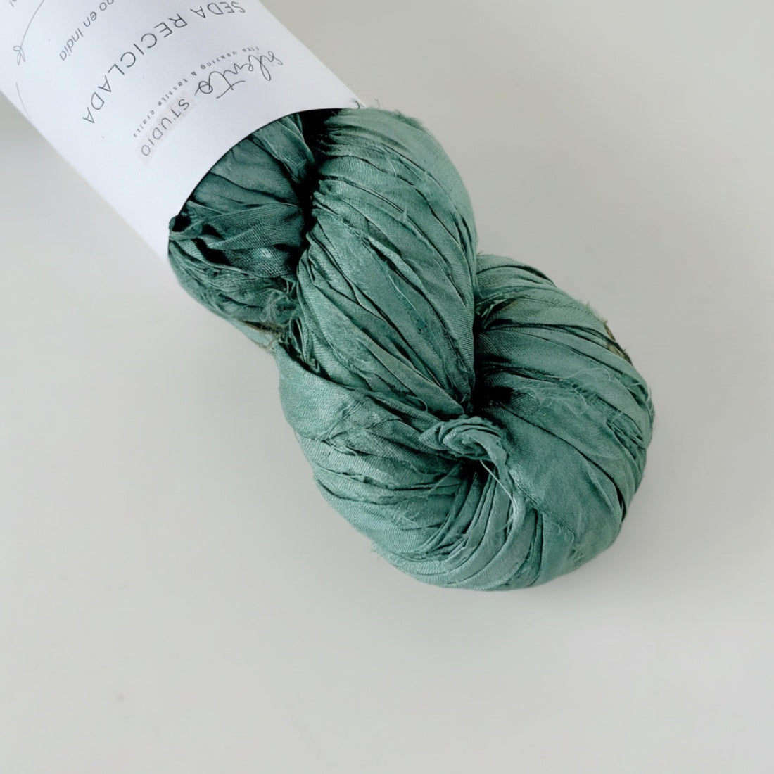 Recycled sari silk ribbon - 100g skein
