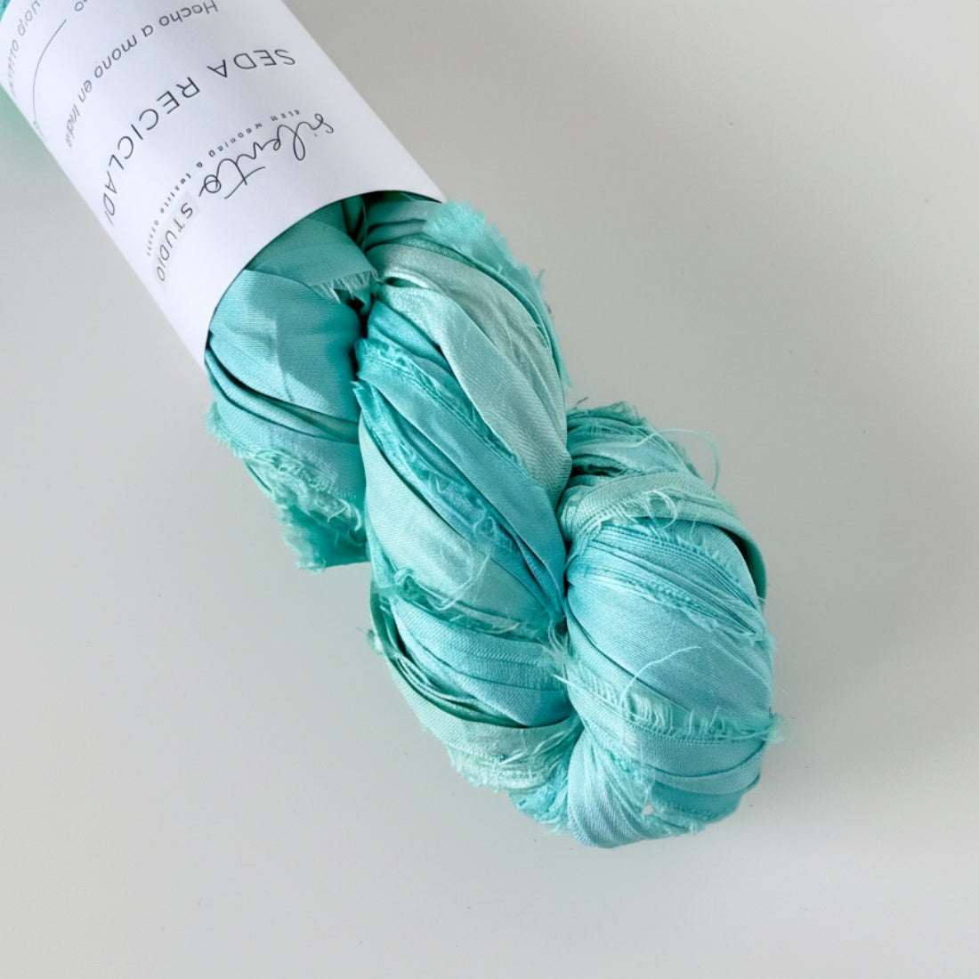 Recycled sari silk ribbon - 100g skein