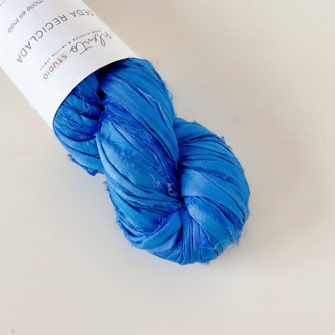 Recycled sari silk ribbon - 100g skein