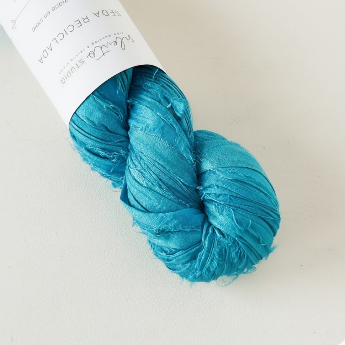 Recycled sari silk ribbon - 100g skein