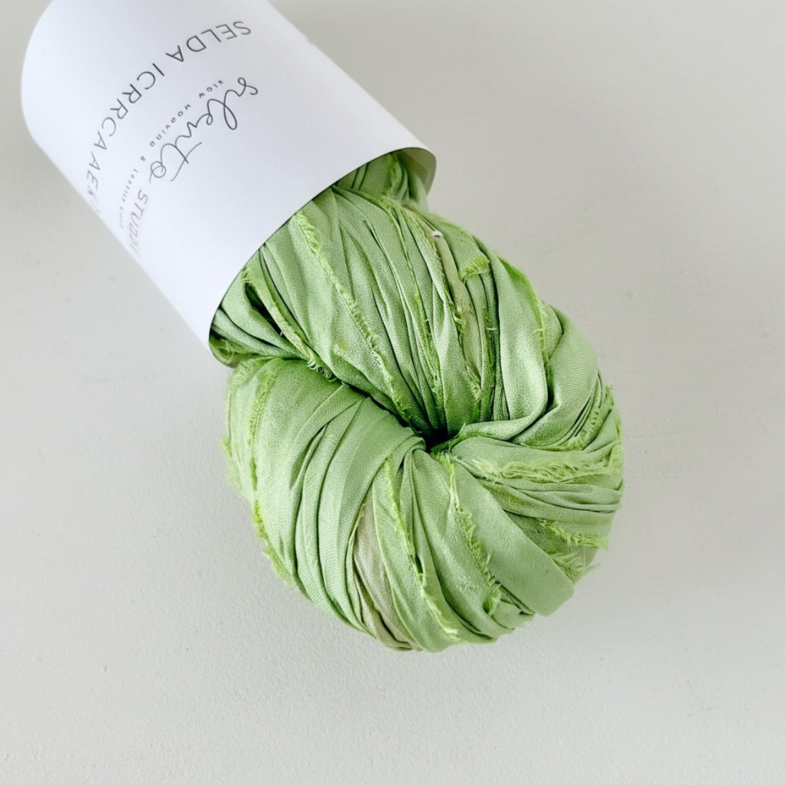 Recycled sari silk ribbon - 100g skein