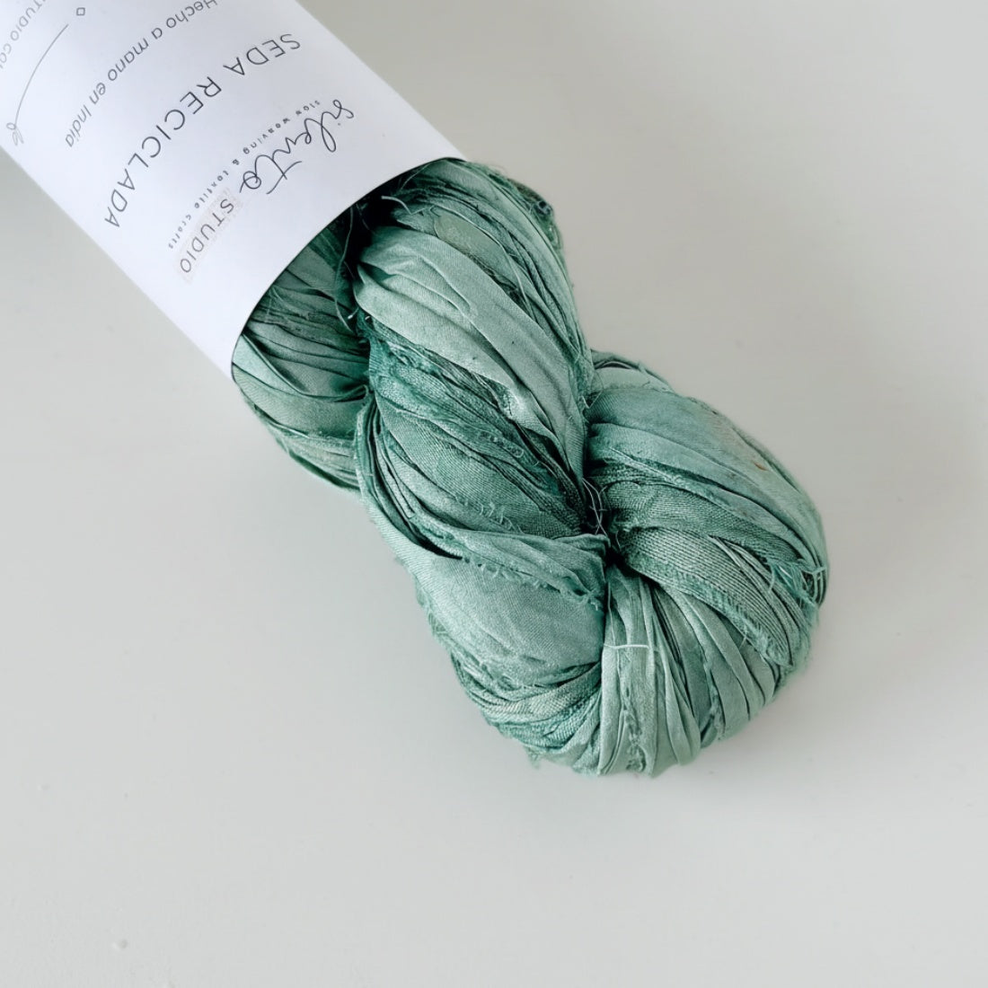 Recycled sari silk ribbon - 100g skein