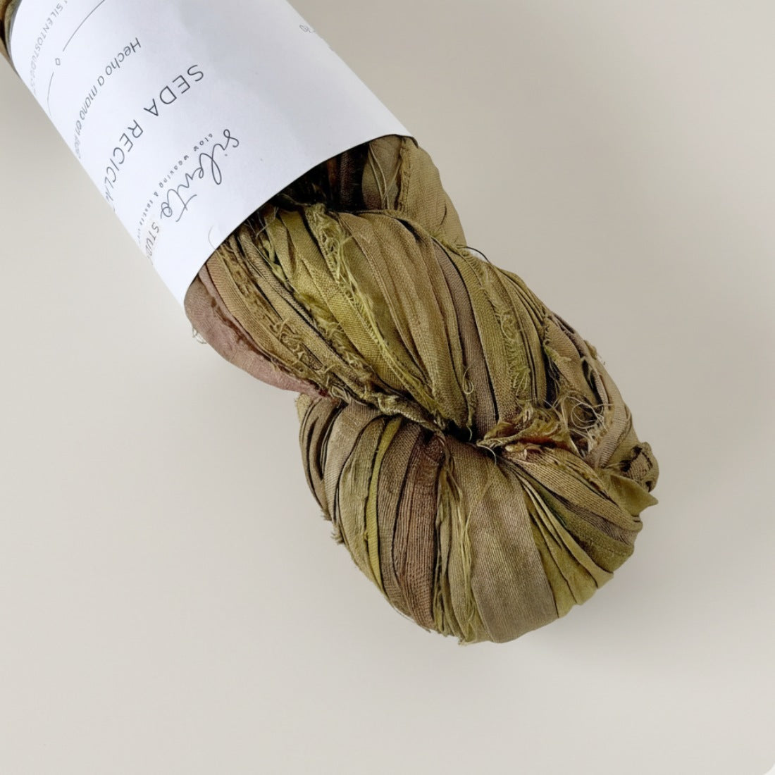 Recycled sari silk ribbon - 100g skein