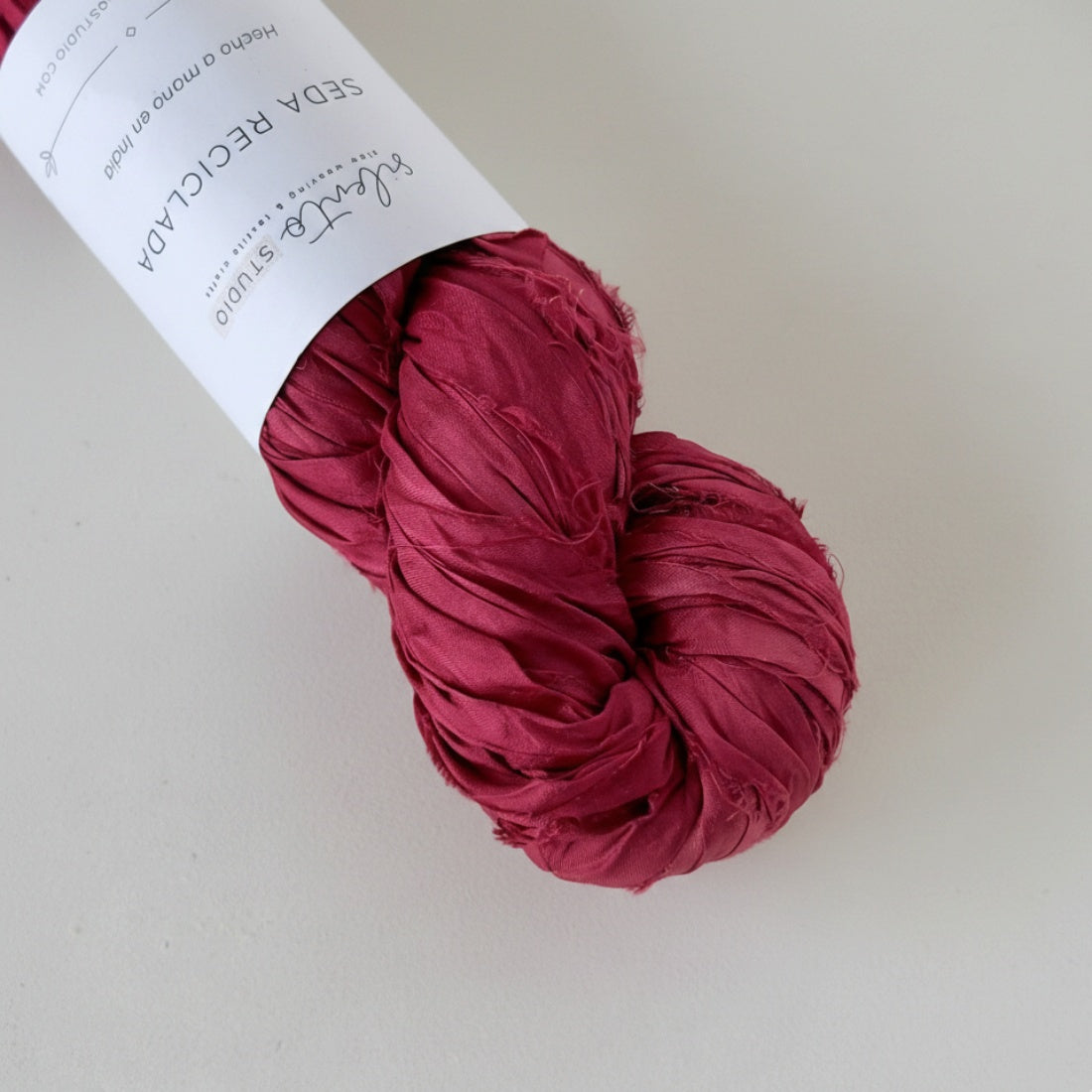 Recycled sari silk ribbon - 100g skein