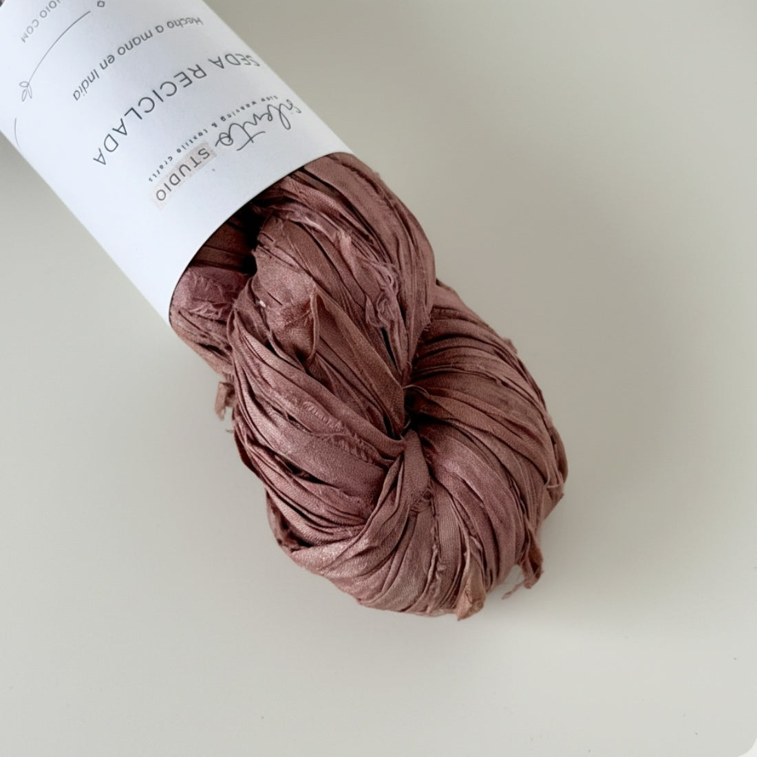 Recycled sari silk ribbon - 100g skein