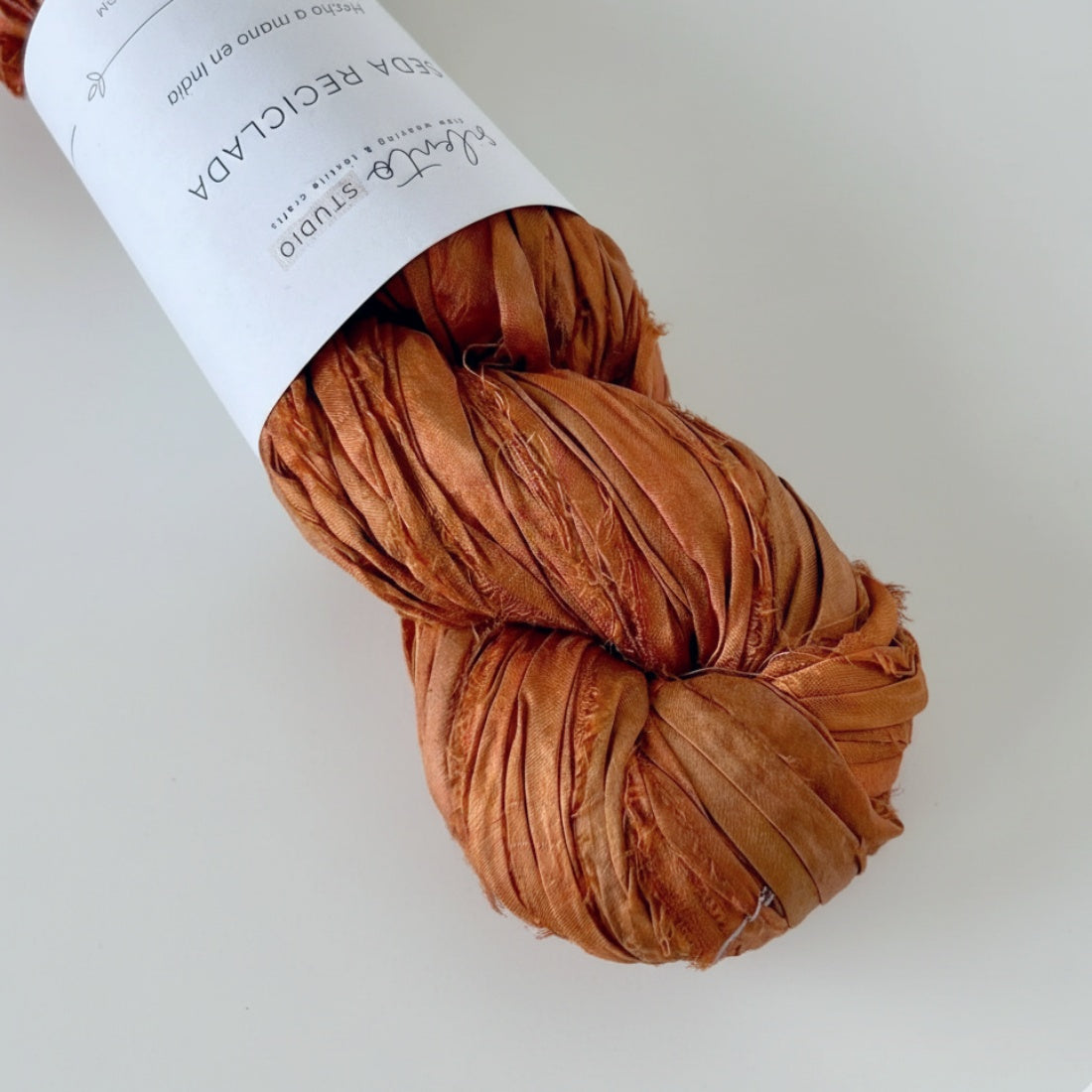 Recycled sari silk ribbon - 100g skein