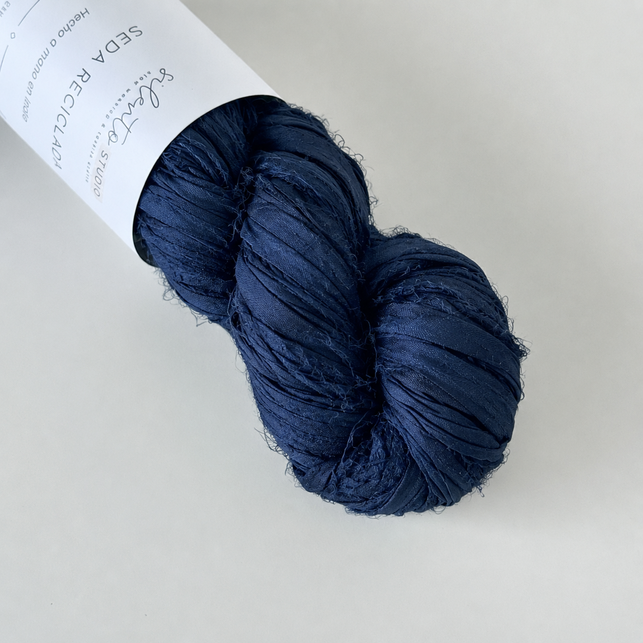 Cinta de seda sari reciclada - madeja de 100gr - 55 colores