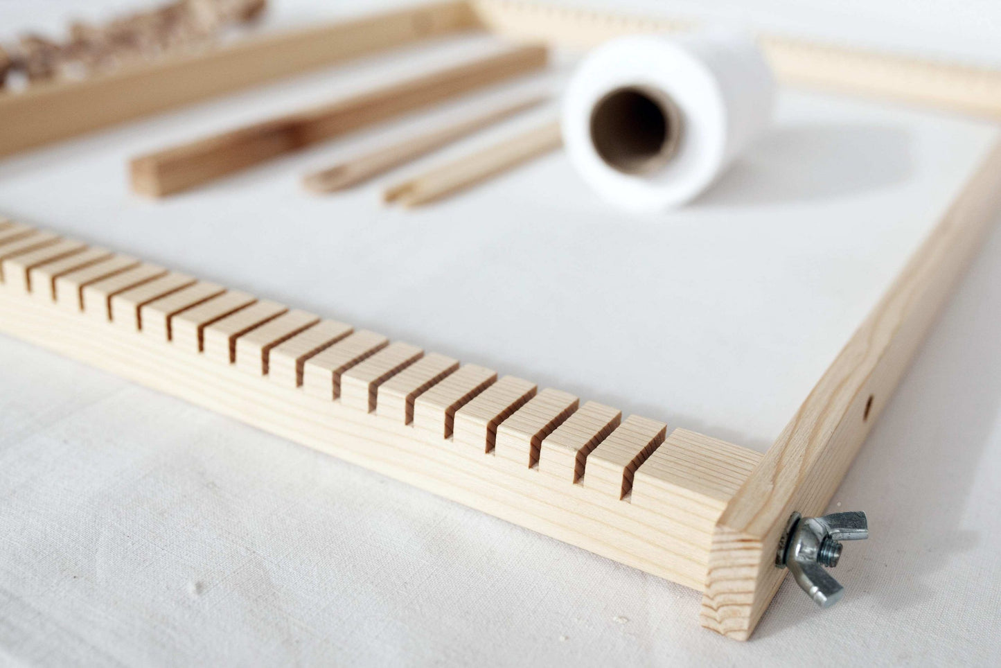 Telar de madera grande desmontable