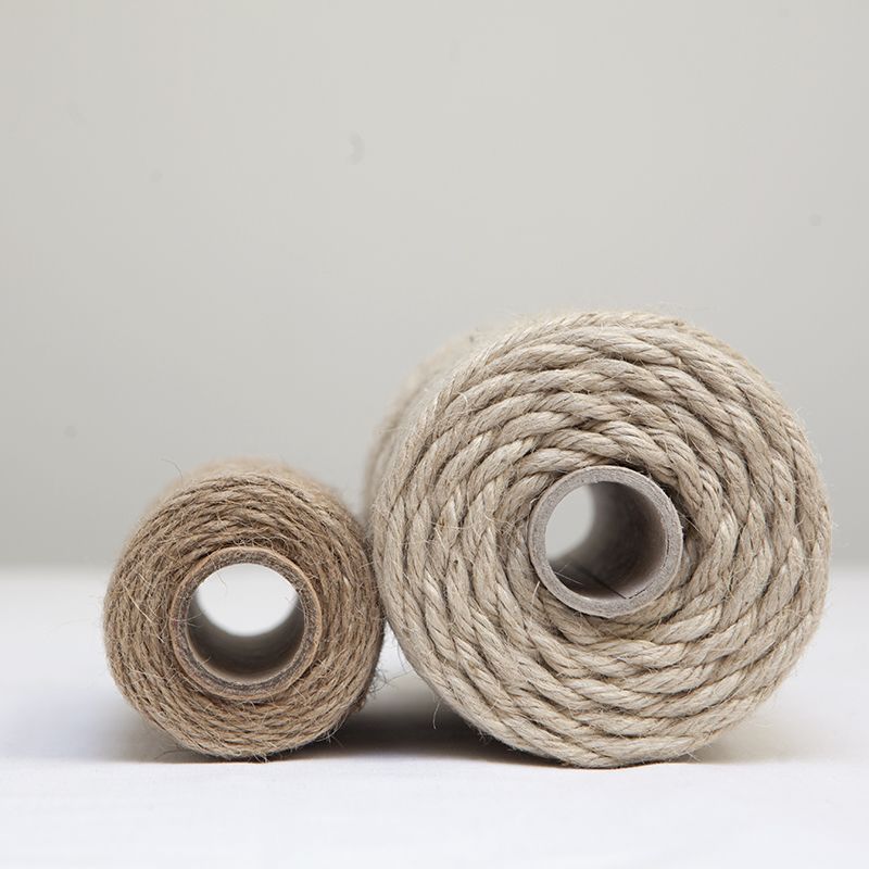 Cordel de yute de 3 cabos de 1mm