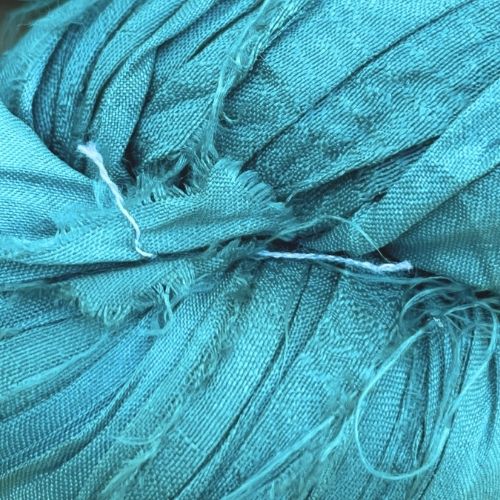 Cinta de seda sari reciclada - madeja de 100gr