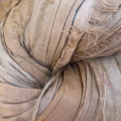 Cinta de seda sari reciclada - madeja de 100gr