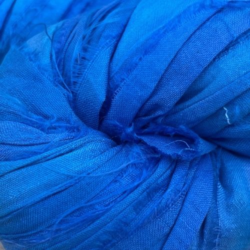 Cinta de seda sari reciclada - madeja de 100gr