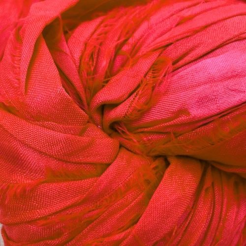 Cinta de seda sari reciclada - madeja de 100gr