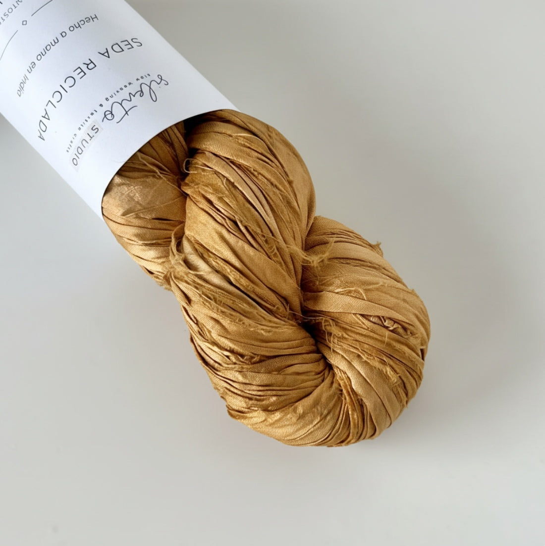 Recycled sari silk ribbon - 100g skein