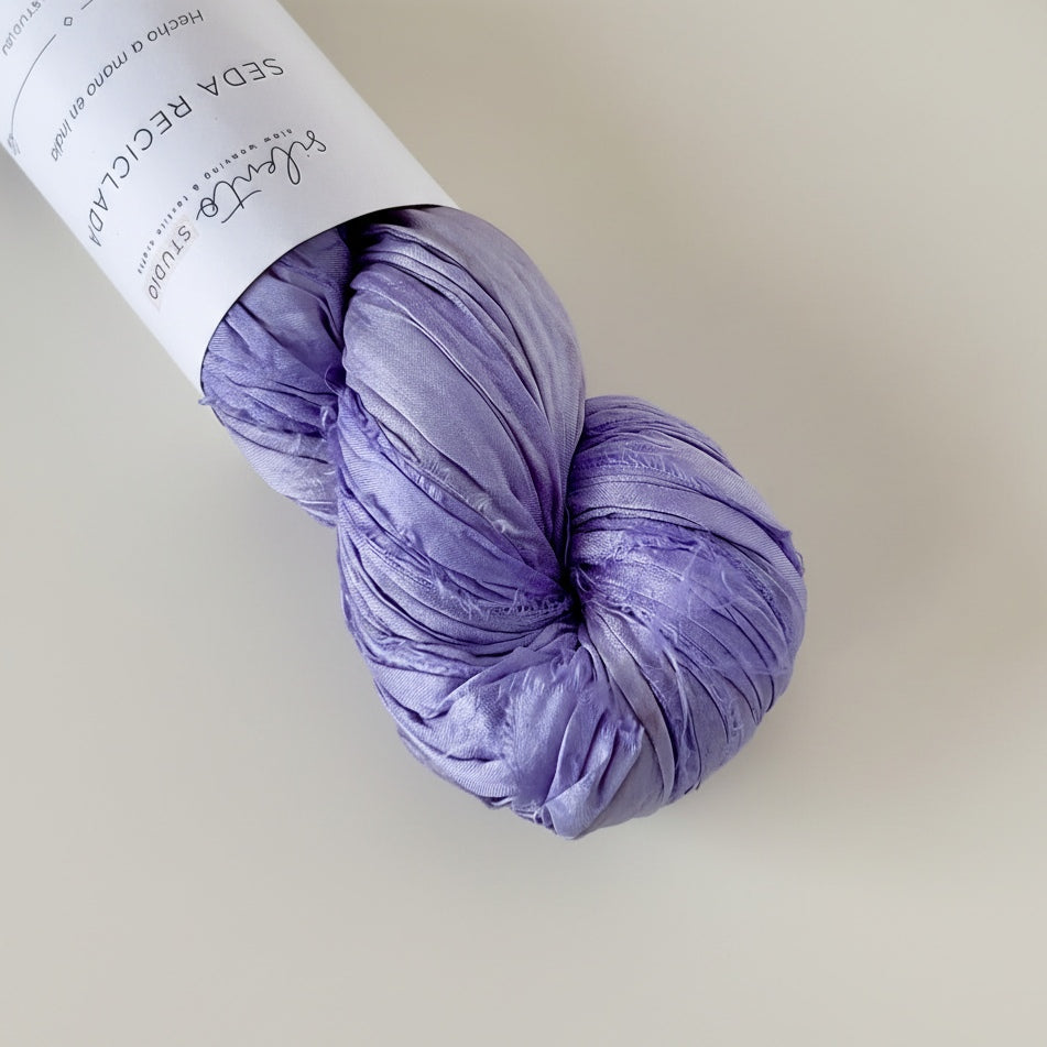 Recycled sari silk ribbon - 100g skein