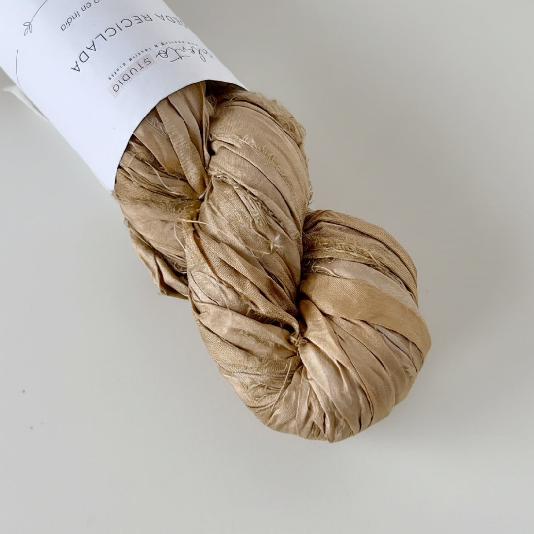 Recycled sari silk ribbon - 100g skein