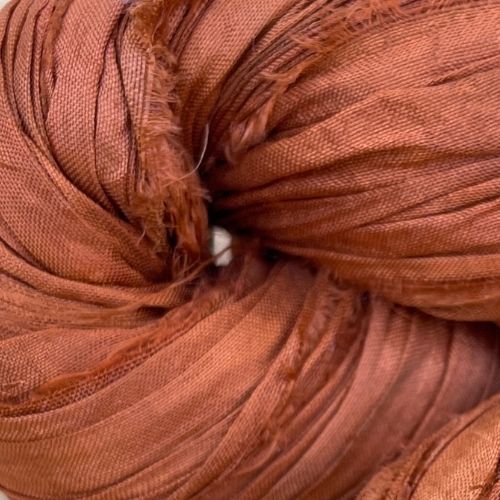 Cinta de seda sari reciclada - madeja de 100gr